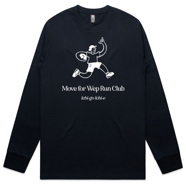 Mens Ichi-go Classic Long Sleeve - White Print Thumbnail