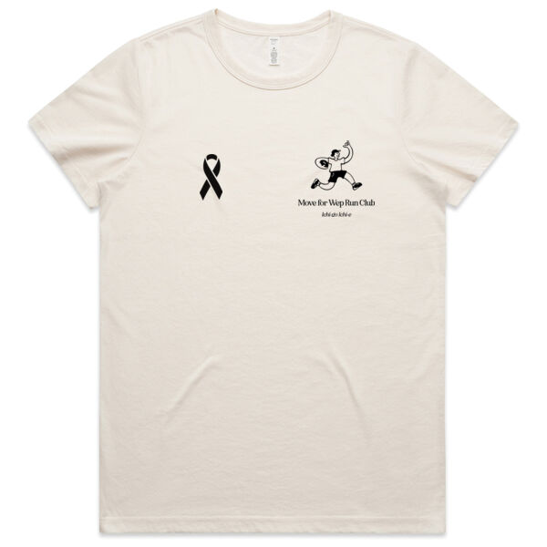 Womens Ichi-go Active Tee - Black Print Thumbnail