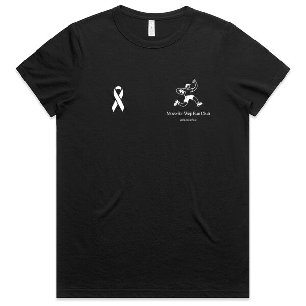 Womens Ichi-go Active Tee - White Print Thumbnail